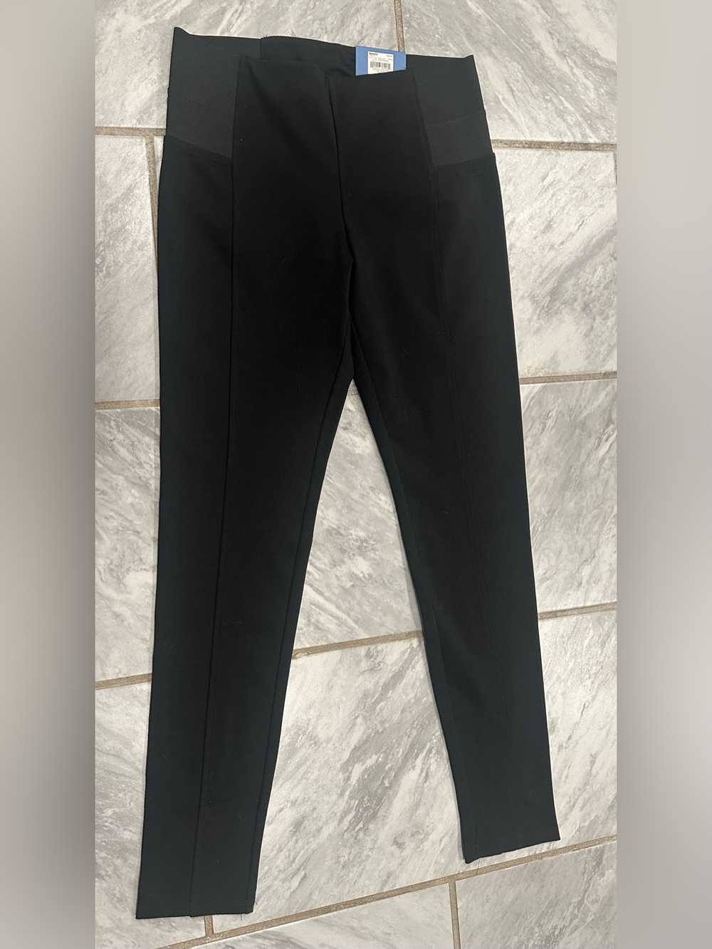 NWT Simply Vera Wang Womens Black Skinny Mid Rise Pants Size M